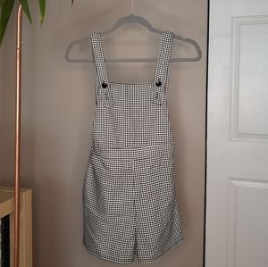 Black and white overalls